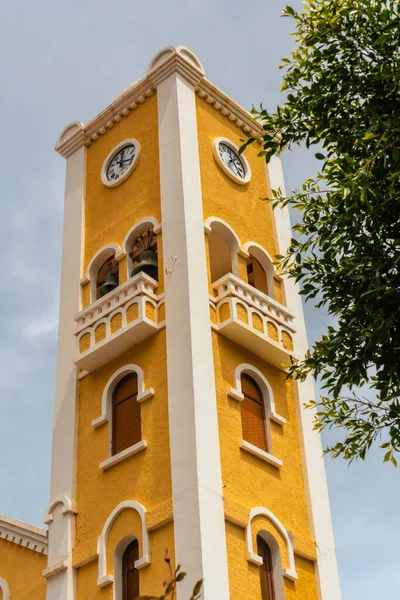 Iglesia Amarilla Encarnación Pueblo Hermigua Norte Gomera Islas Canarias —  Fotos de Stock