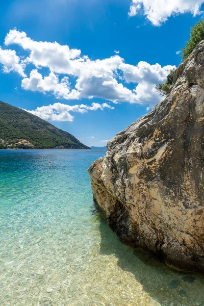 Beach Summer Paralia Mikros Gialos South Island Lefkada Greece — Stock Photo, Image