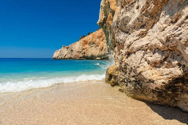 Beautiful Cliffs Porto Katsiki Beach Island Lefkada Greece — Stock Photo, Image