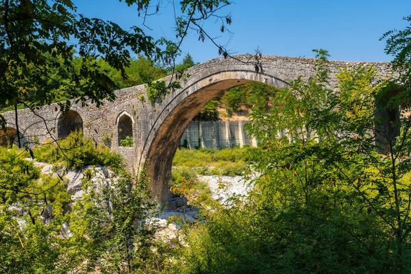 Piękny Most Old Mes Niedaleko Shkoder Albania Europa Osmański Kamienny — Zdjęcie stockowe
