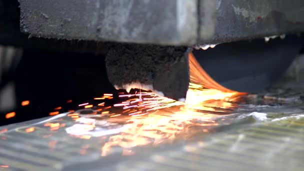 Maschinen Aus Der Metallverarbeitenden Industrie Bereich Der Numerischen Steuerung High — Stockvideo