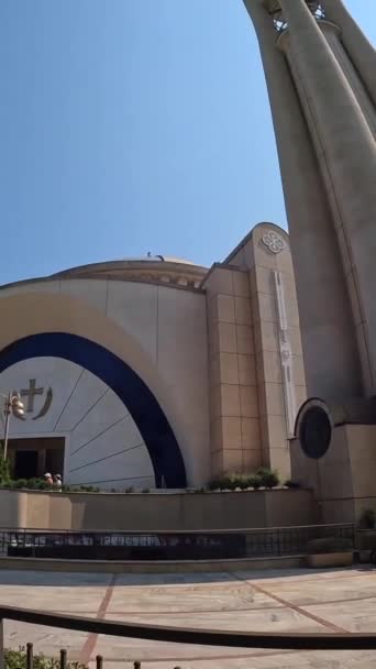 Orthodoxe Auferstehungskathedrale Der Nähe Des Skanderbeg Platzes Tirana Albanien — Stockvideo
