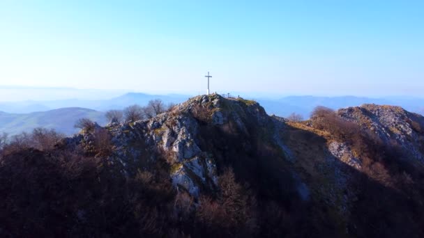 Gipuzkoa Bask Bölgesi Ndeki Ernio Dağı Nın Hernio Dağı Nın — Stok video