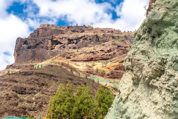 Bellissimo Paesaggio Nel Monumento Naturale Alle Azulejos Veneguera Rocce Dell — Foto Stock
