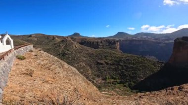Kanarya Adaları, Gran Kanarya 'da Roque Nublo yakınlarındaki Roque Palmes' in bakış açısı