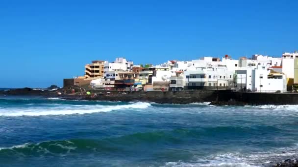 Piękna Plaża Lecie Playa Puertillo Gran Canarii Hiszpania — Wideo stockowe