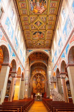 Almanya 'nın Kara Orman kentindeki eski Gengenbach kasabasındaki St. Mary Kilisesi' nin içinde.