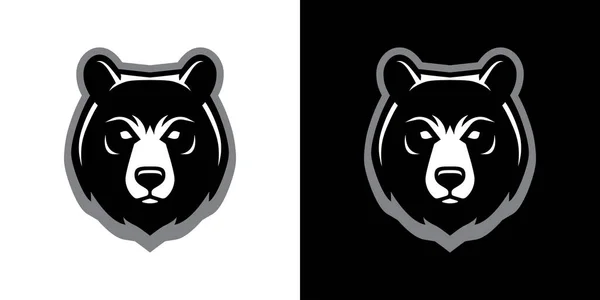 Logo Icône Symbole Mascotte Grizzli — Image vectorielle