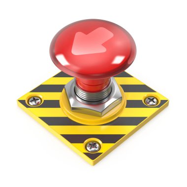 Ok göstergeli acil durdurma düğmesi