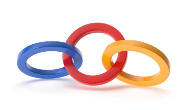 Interlocking colored rings symbolizing connection and unity