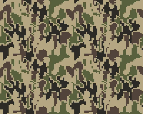 Digital Fashionable Camouflage Pattern Fashion Design Seamless Illustration — Stock Vector