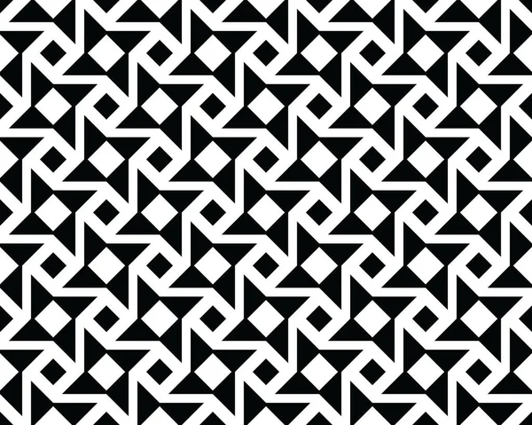 Fond Sans Couture Motif Figures Géométriques Noires Modèles Conception Créative — Image vectorielle