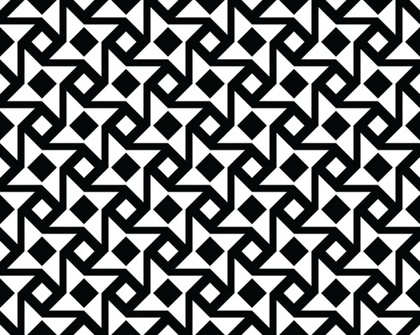 Бесшовный Фон Черных Геометрических Фигур Шаблоны Креативного Дизайна — стоковый вектор