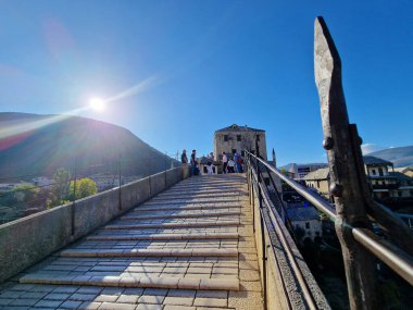 Mostar - Bosna-Hersek 'te meşhur bir köprüye sahip ikonik eski bir kasaba. Popüler turizm merkezi