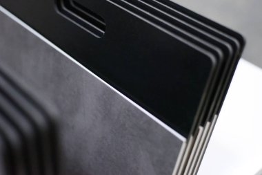 Farklı renkte tahta tahtalar. Ofis ve ev döşeme dokusu koleksiyonu. Tahta doku örnekleri.