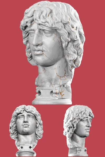 Render Una Statua Capo Barbaro Perfetto Design Storico Culturale — Foto Stock