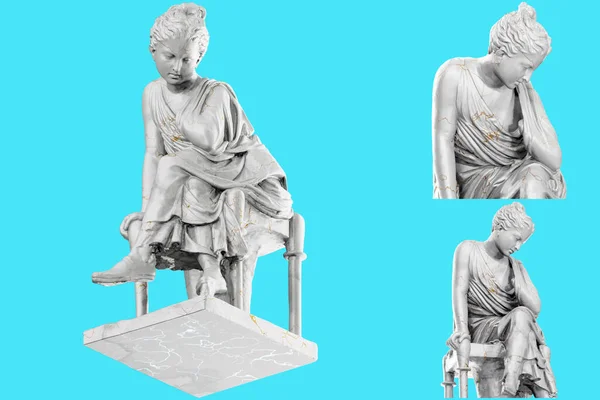 Una Impresionante Representación Estatua Platón Estilo Clásico — Foto de Stock