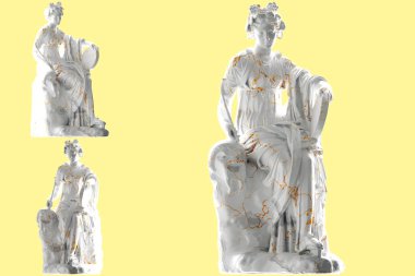 Thalia 'nın zarif 3D sunucusu, albüm kapakları, promosyonlar ve web sitesi için mükemmel.