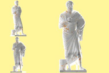 Zarif altın ve mermer 3D, üst düzey promosyonlar ve sosyal medya paylaşımları için mükemmel.