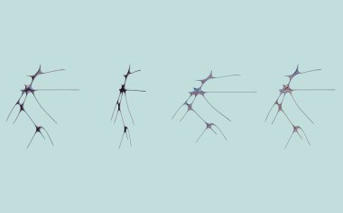 Canlı İriinişli Kabile Geleceği 3D Render Modern Dijital Desig