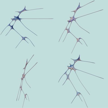 Canlı İriinişli Kabile Geleceği 3D Render Modern Dijital Desig