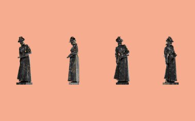 Lady Emilie Marie Rovsing 'in heykeli. Raaschou Rönesans. Siyah Mermer ve Gol' da Baskın.