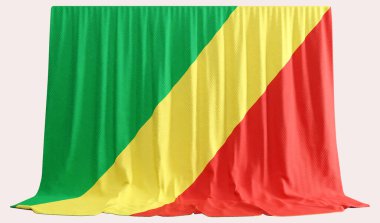 Kongo Cumhuriyeti bayrak perdesi 3D görüntüleme bayrağı olarak adlandırılır.