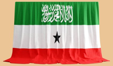 Somaliland Bayrak Perdesi 3D Görüntü Adı Somali Bayrağı