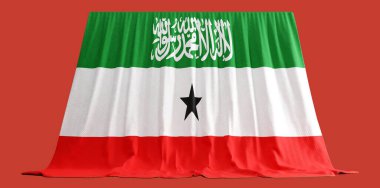 Somaliland Bayrak Perdesi 3D Görüntü Adı Somali Bayrağı