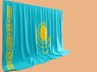 Kazak Bayrak Perdesi 3D 'de Kazakistan' dan Rich Cultur 'u Kutluyor