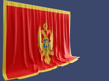 Karadağ 'ın Kültürel Çeşitliliğini Gösteren 3D Bayrak Perdesi