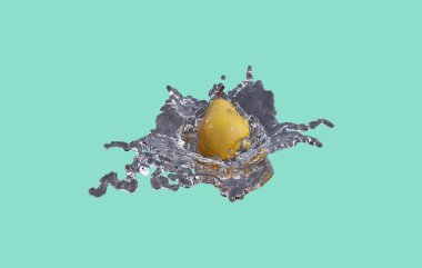 Ticari ve tasarım amacı için en iyi Armut Meyvesi 'nin gerçekçi 3D yorumlaması