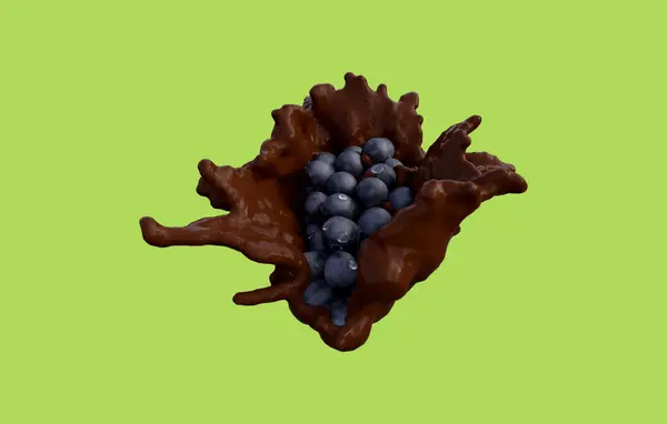 Realistic 3D render of Blue Grape best for commercial and Design purpose