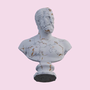 Ottavio Farnese heykeli, 3 boyutlu, izole edilmiş, senin için mükemmel.