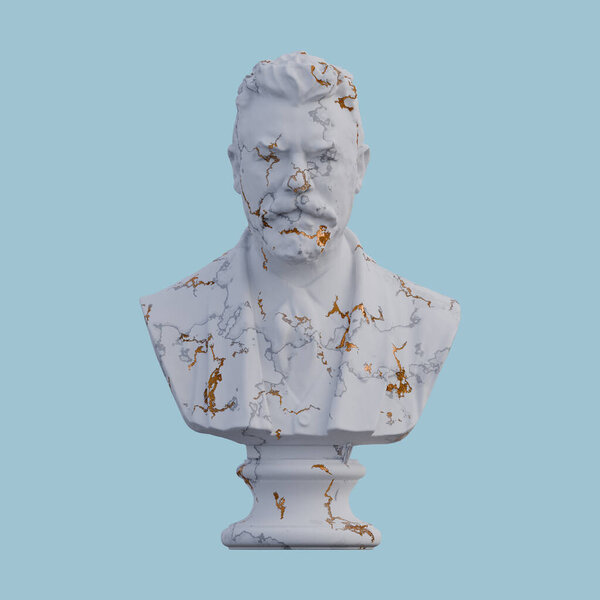 Carl Jacobsen  statue, 3d renders, isolated, perfect for your desig