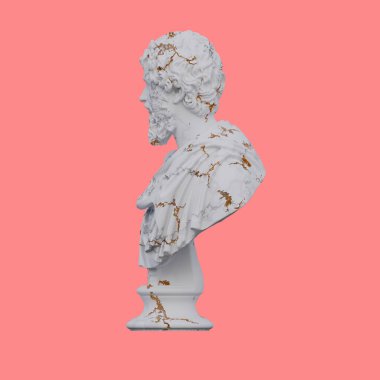 Septimius Severus heykeli, 3 boyutlu, izole edilmiş, isteğiniz için mükemmel.