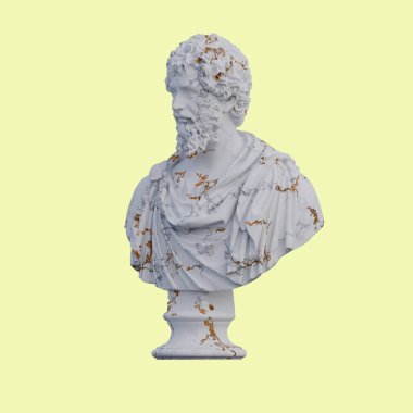 Septimius Severus heykeli, 3 boyutlu, izole edilmiş, isteğiniz için mükemmel.