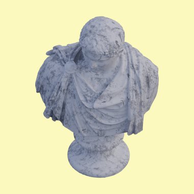 Bir heykel al, 3 boyutlu çizimler, izole edilmiş, arzuların için mükemmel.