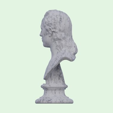 Nicolai Abraham Abildgaard heykeli, 3 boyutlu tasvirler, izole edilmiş, senin için mükemmel.