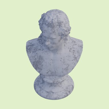 Nicolai Abraham Abildgaard heykeli, 3 boyutlu tasvirler, izole edilmiş, senin için mükemmel.