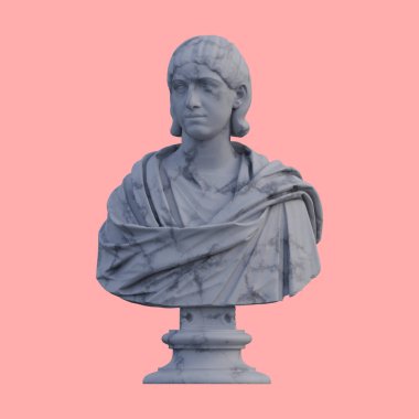 Julia Mamaea heykeli, 3 boyutlu tasvirler, izole edilmiş, senin için mükemmel.