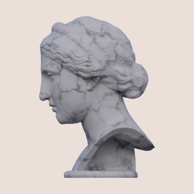 Peri heykeli, 3 boyutlu tasvirler, izole edilmiş, isteğiniz için mükemmel.