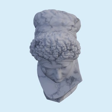 Iulia Titi heykeli, 3 boyutlu, izole edilmiş, senin için mükemmel.