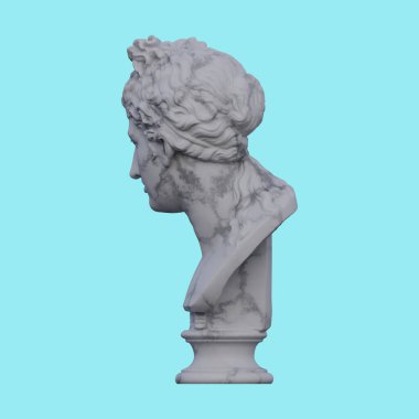 Bir kadın heykeli, 3 boyutlu tasvirler, izole edilmiş, senin için mükemmel.