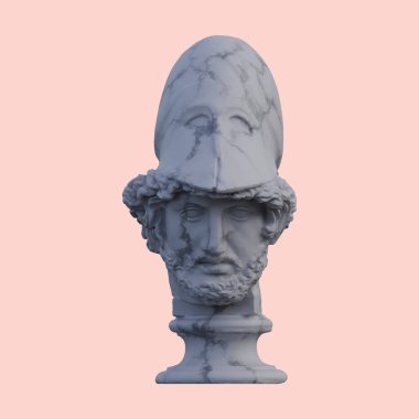 Fotoğraf heykeli, 3D çizimler, izole edilmiş, arzu için mükemmel.