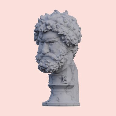 Olympian Boksör heykeli, 3 boyutlu tasvirler, izole edilmiş, isteğiniz için mükemmel.