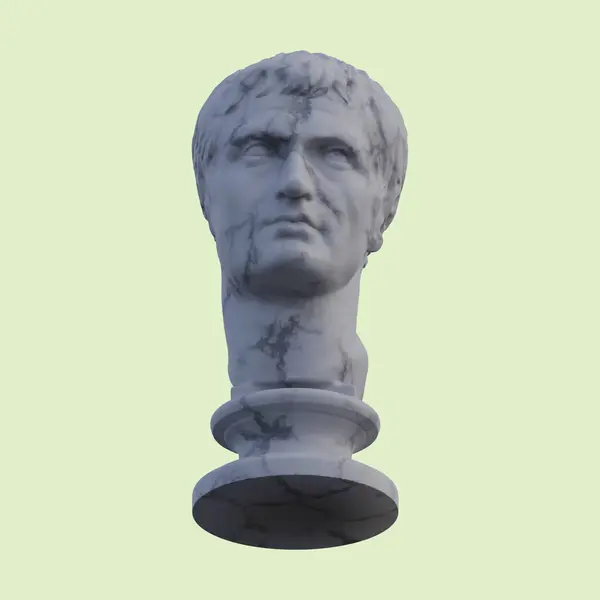 Julius Caesar  statue, 3d renders, isolated, perfect for your desig