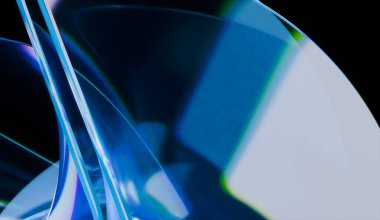 3 boyutlu soyut yanardöner cam arka plan, 3 boyutlu yumuşak savaşla yapılmış.