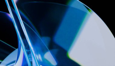 3 boyutlu soyut yanardöner cam arka plan, 3 boyutlu yumuşak savaşla yapılmış.