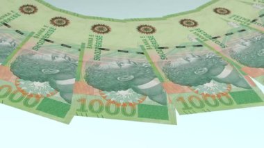 Dreamlike Looping Design 1000 Lek Curency of  Albania